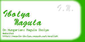 ibolya magula business card